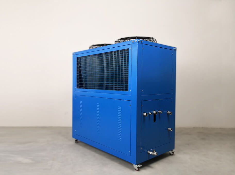 Chiller Air Pendingin Udara Kotak Portabel 10HP - Biru2